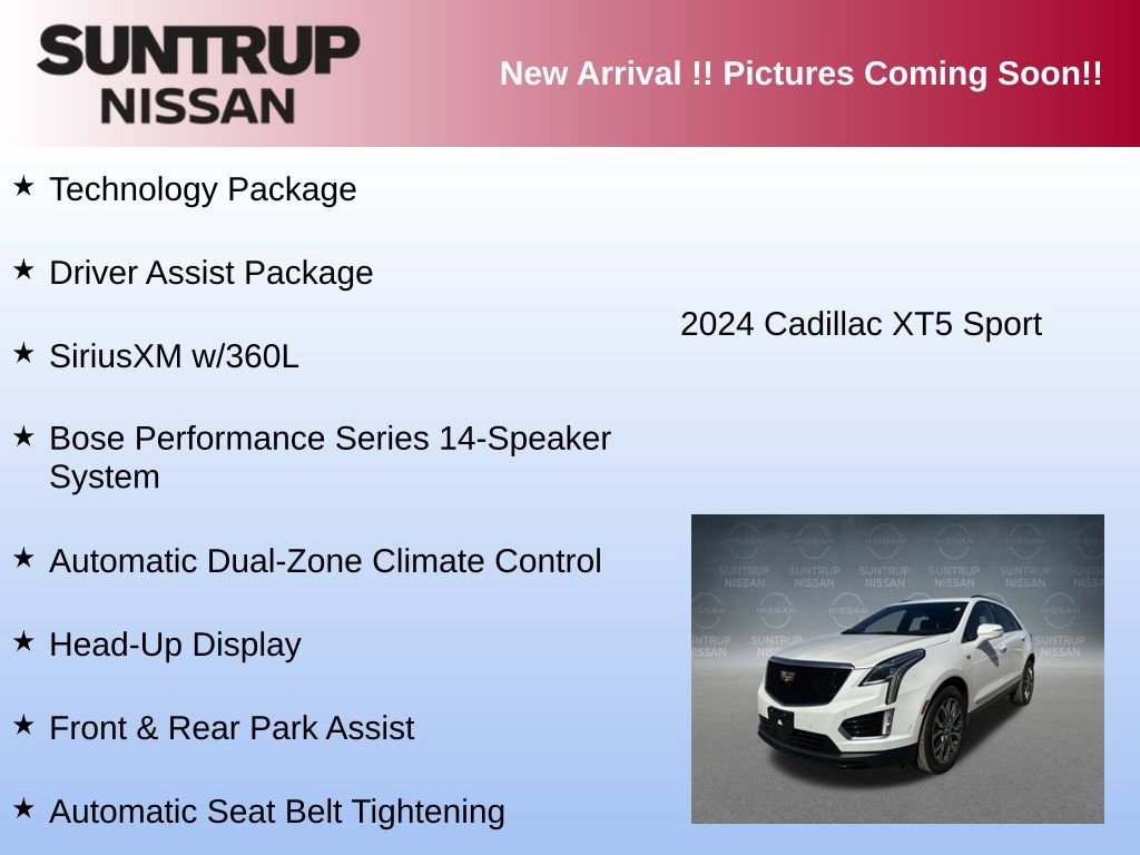 Used 2024 Cadillac XT5 Sportv w/ Technology Package image 12