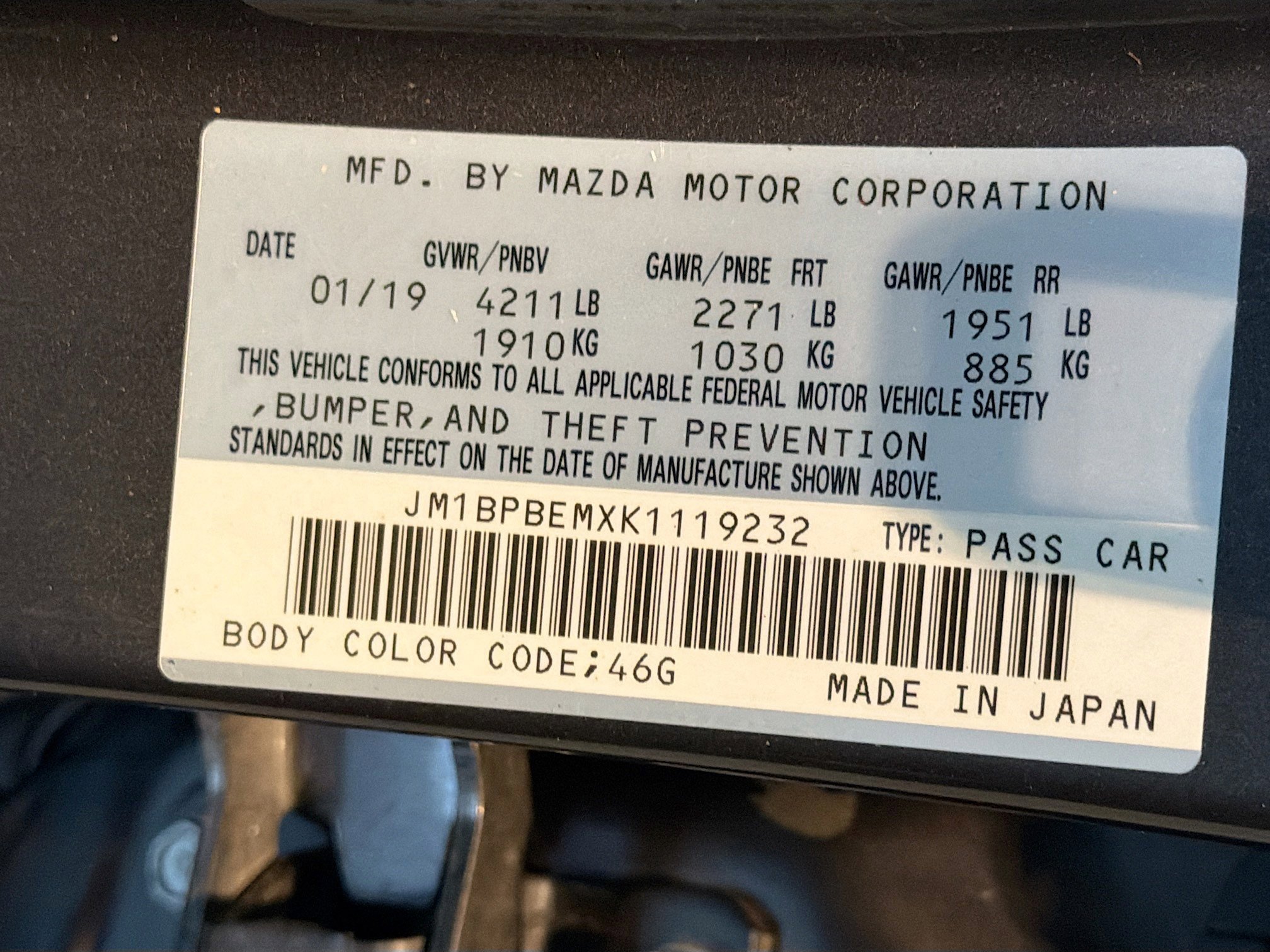 Used 2019 MAZDA MAZDA3 AWD Sedan w/ Premium Package image 12