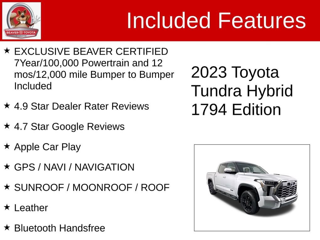 Used 2023 Toyota Tundra 1794 Edition w/ TRD Off-Road Package image 4
