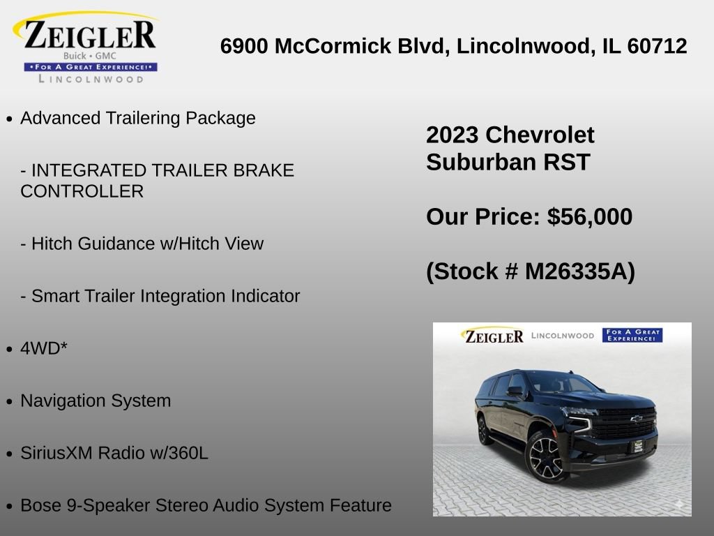 Used 2023 Chevrolet Suburban RST w/ Luxury Package AWD/4WD image 36