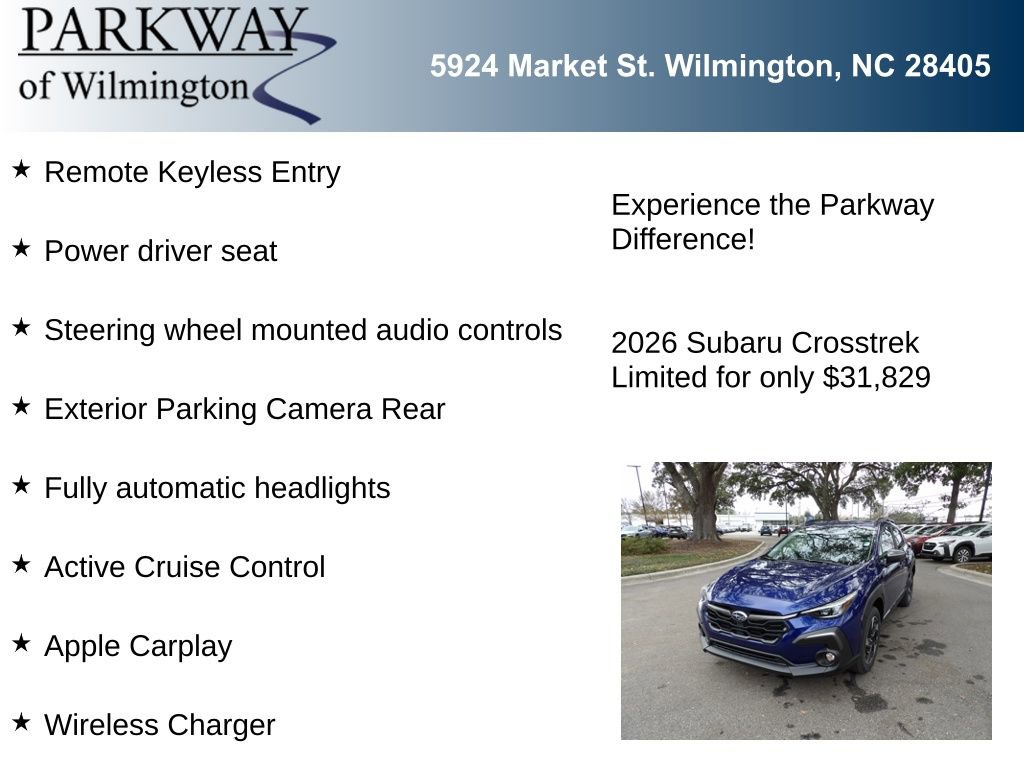 Used 2026 Subaru Crosstrek 2.5i Limited w/ Popular Package #3A image 6