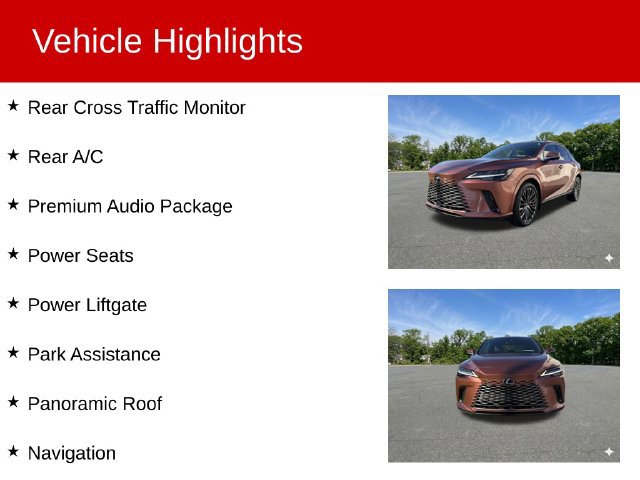 Used 2025 Lexus RX 350 AWD w/ Convenience Package image 2