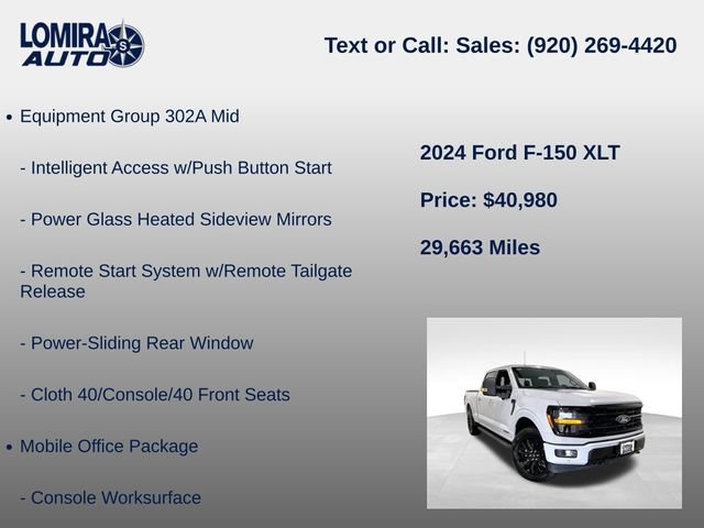 Used 2024 Ford F150 XLT w/ Equipment Group 302A MID AWD/4WD image 27