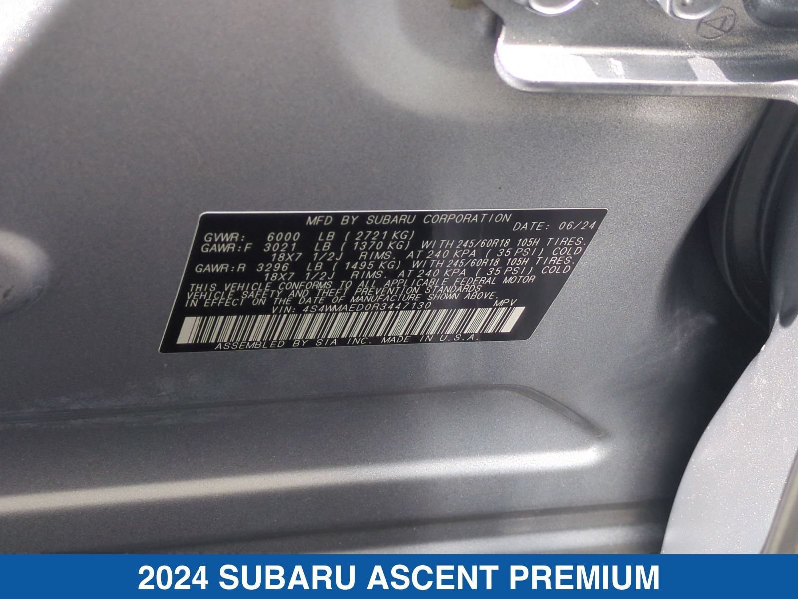 Certified 2024 Subaru Ascent Premium w/ Convenience Package AWD/4WD image 39