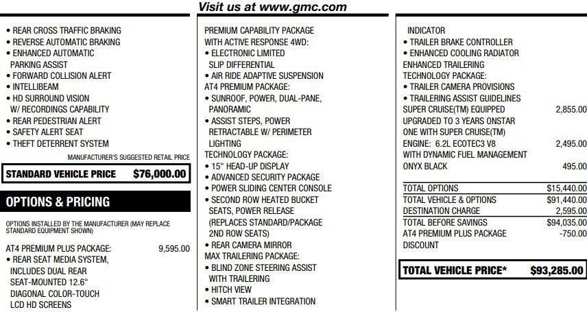 Certified 2026 GMC Yukon AT4 w/ AT4 Premium Plus Package AWD/4WD image 2