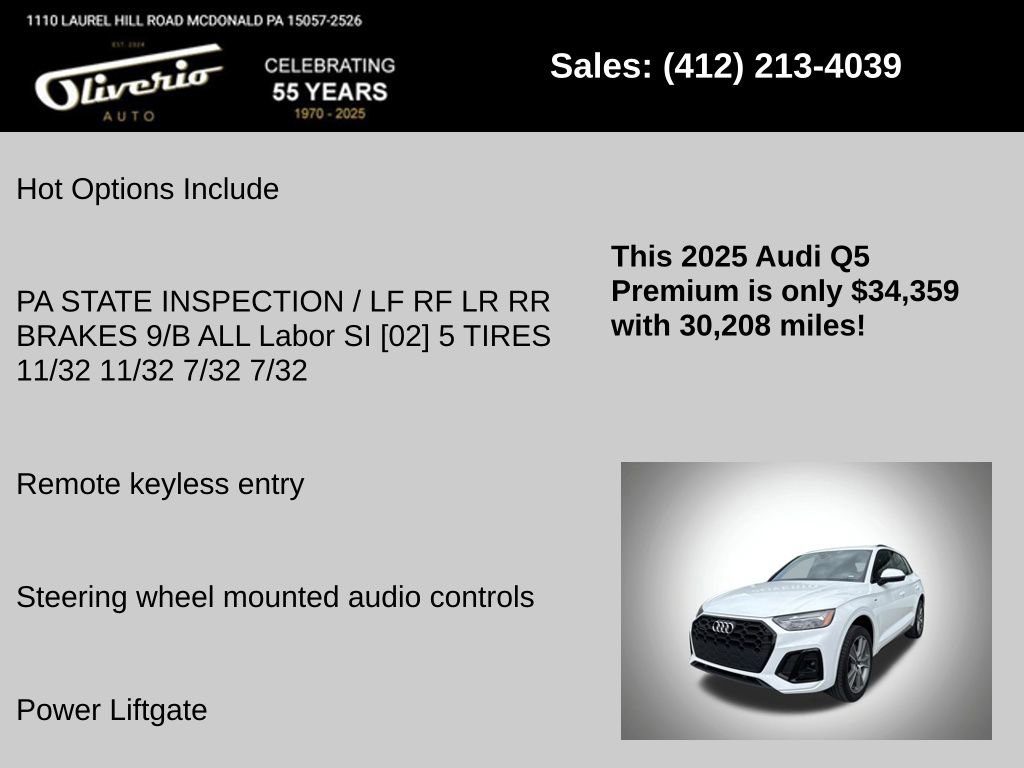 Used 2025 Audi Q5 2.0T Premium AWD/4WD image 5