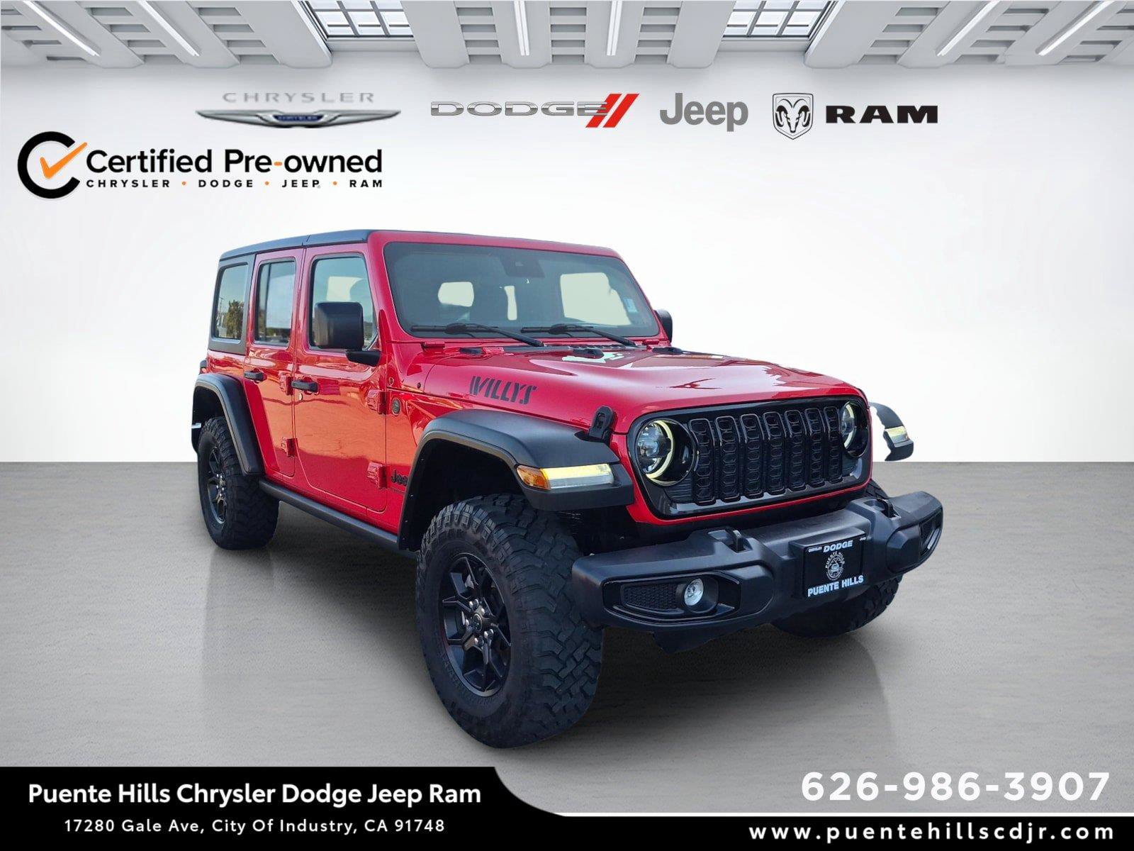 Certified 2025 Jeep Wrangler Unlimited Sport AWD/4WD image 1