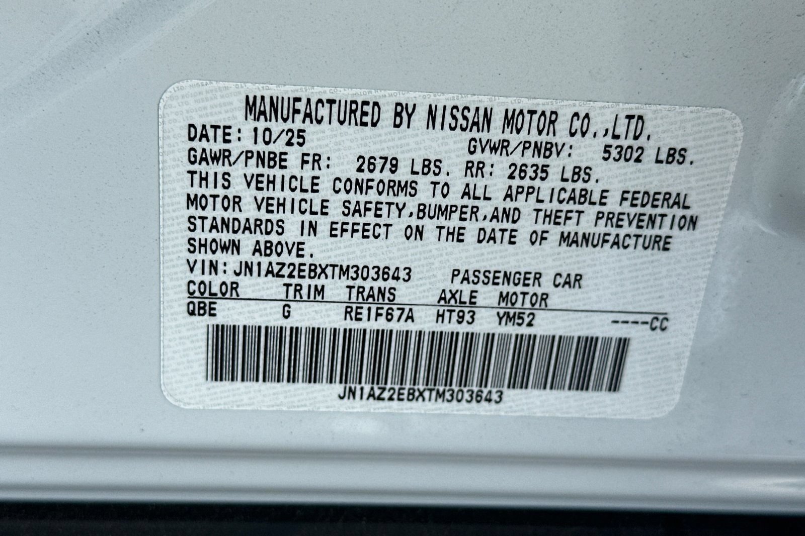 New 2026 Nissan Leaf Platinum+ w/ Cargo Package (Platinum+) FWD image 33