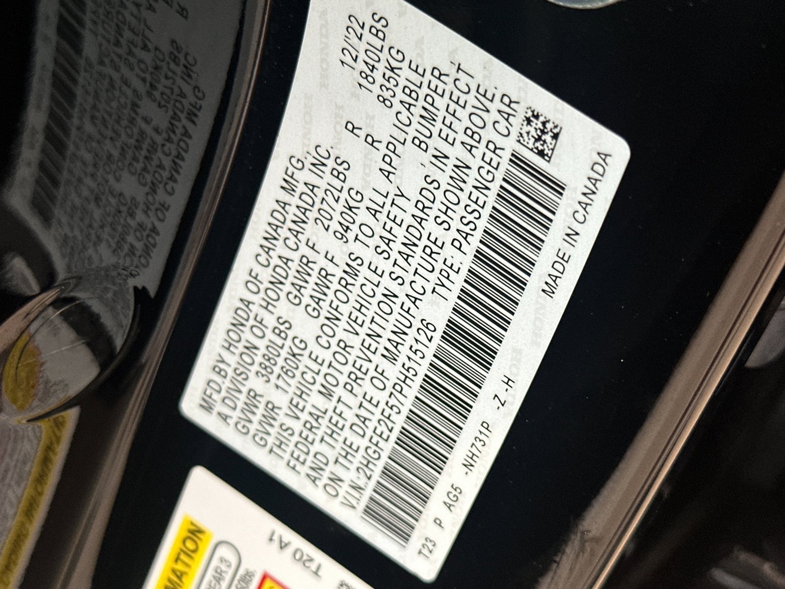 Used 2023 Honda Civic Sport image 26