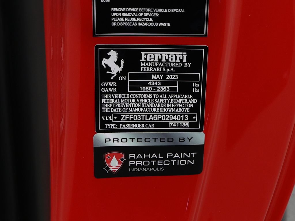 Certified 2023 Ferrari 812 Competizione RWD image 20
