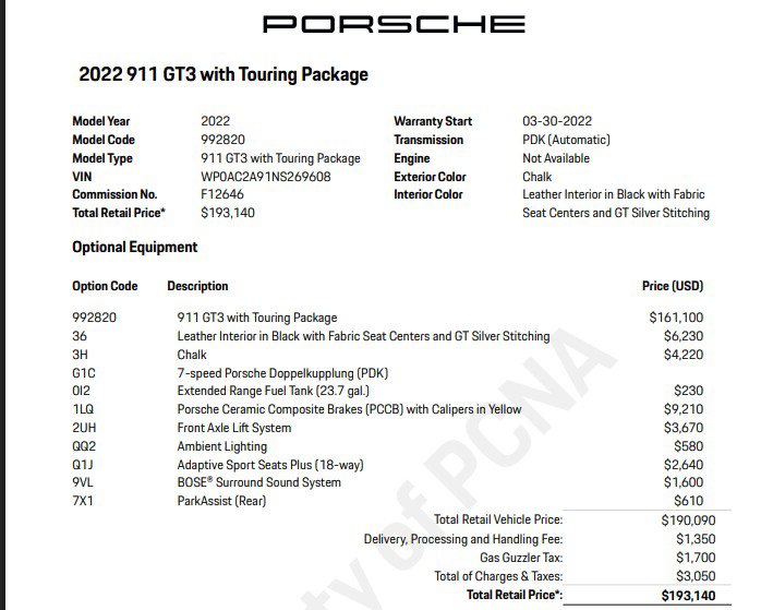 Certified 2022 Porsche 911 GT3 RWD image 9