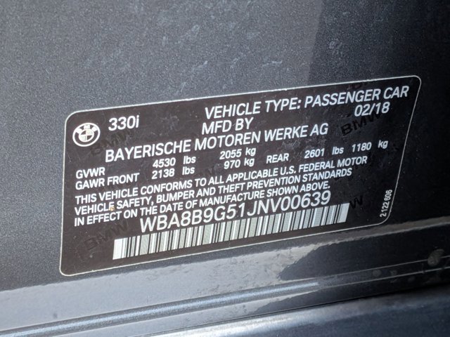 Used 2018 BMW 330i 330i w/ Convenience Package image 26