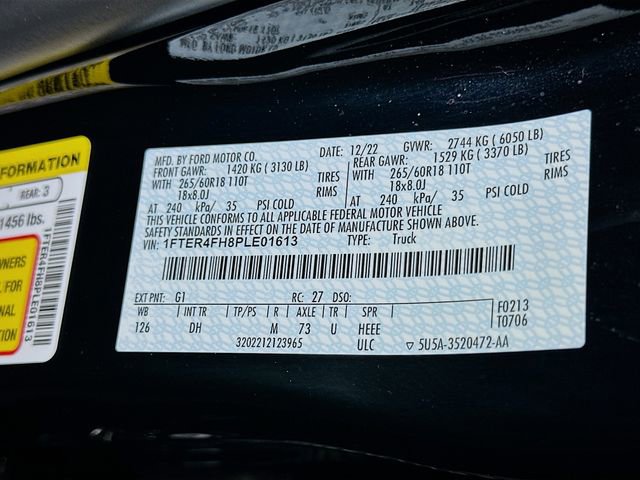 Certified 2023 Ford Ranger Lariat w/ FX4 Off-Road Package image 21