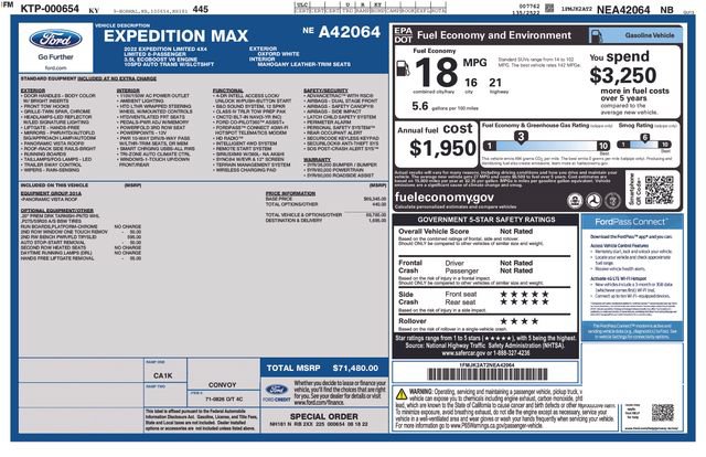 Used 2022 Ford Expedition Max Limited AWD/4WD image 36