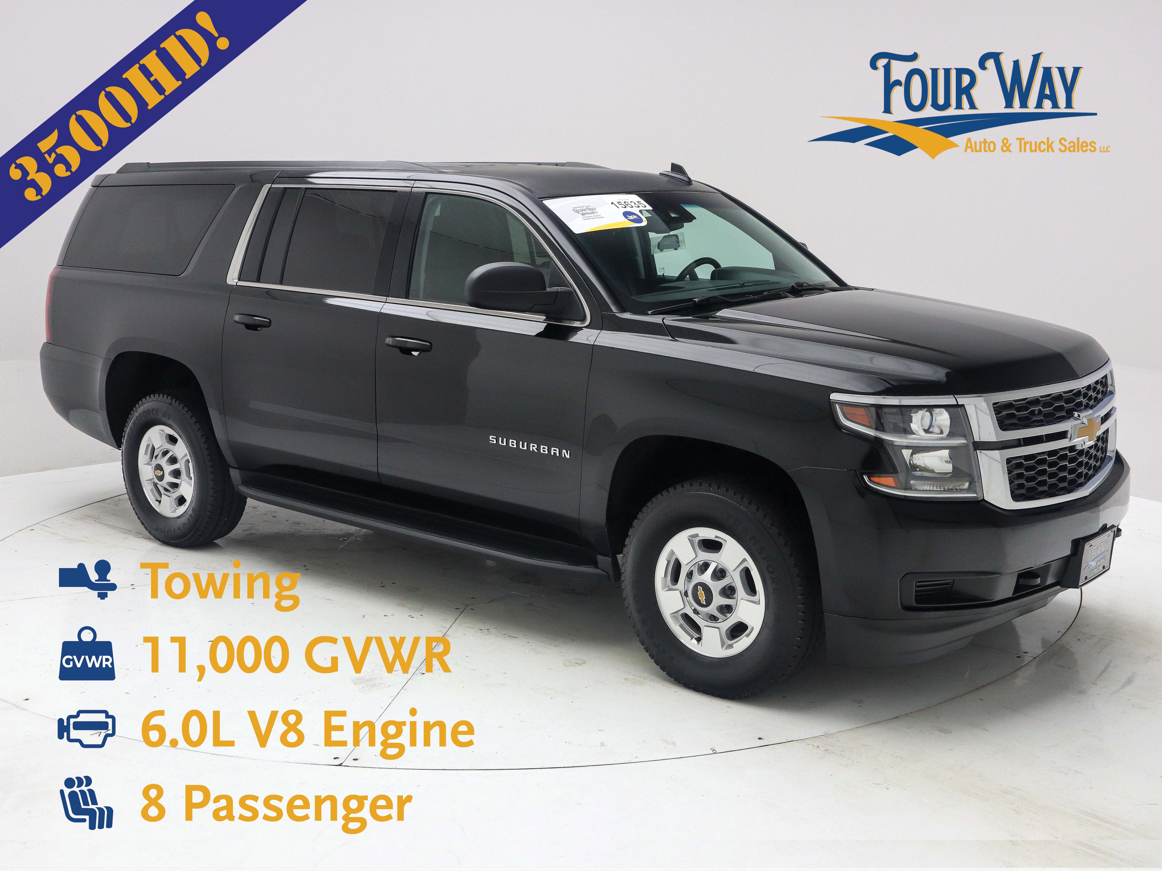 Used 2017 Chevrolet Suburban 3500 LS w/ Driver Alert Package AWD/4WD video 1