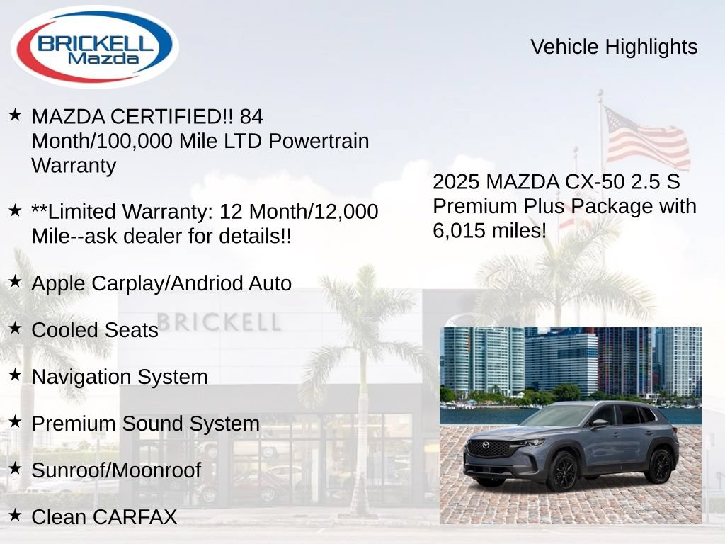 Used 2025 MAZDA CX-50 AWD 2.5 S w/ Weather Package image 17