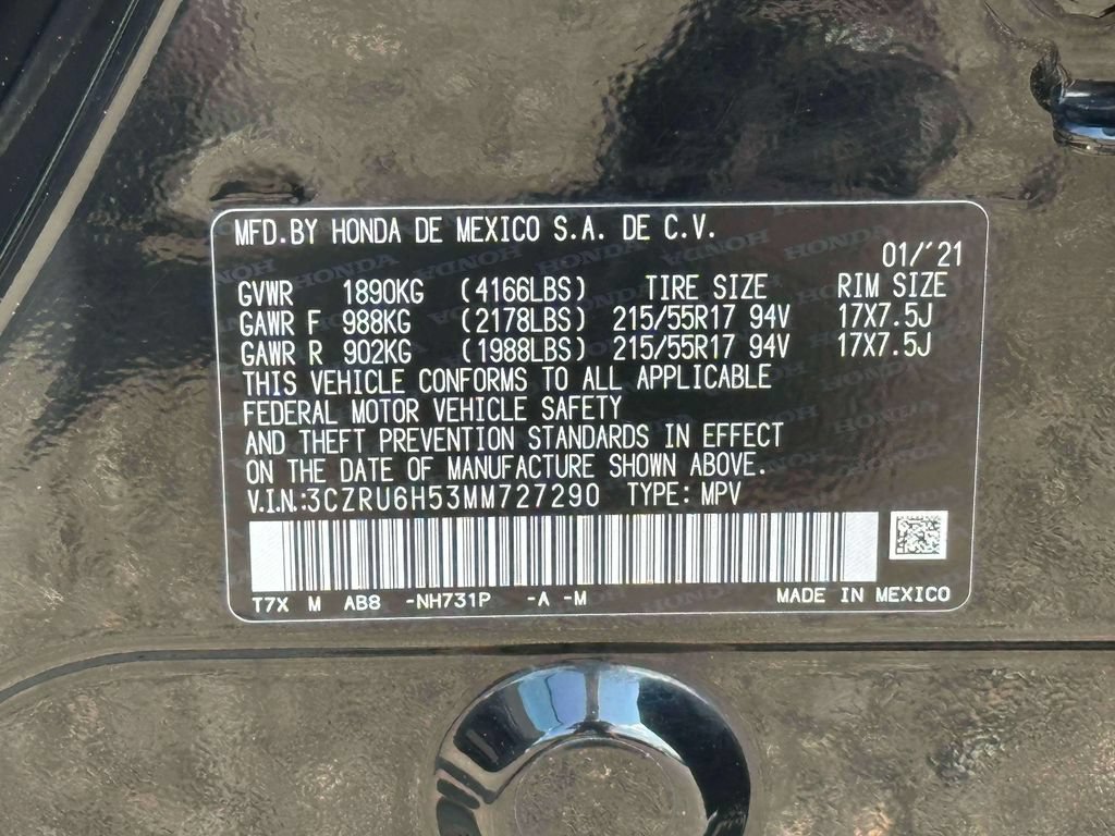 Certified 2021 Honda HR-V EX image 14
