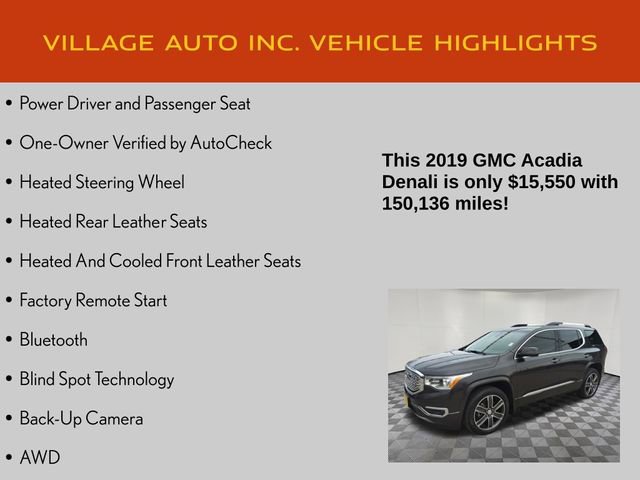 Used 2019 GMC Acadia Denali w/ Technology Package image 14
