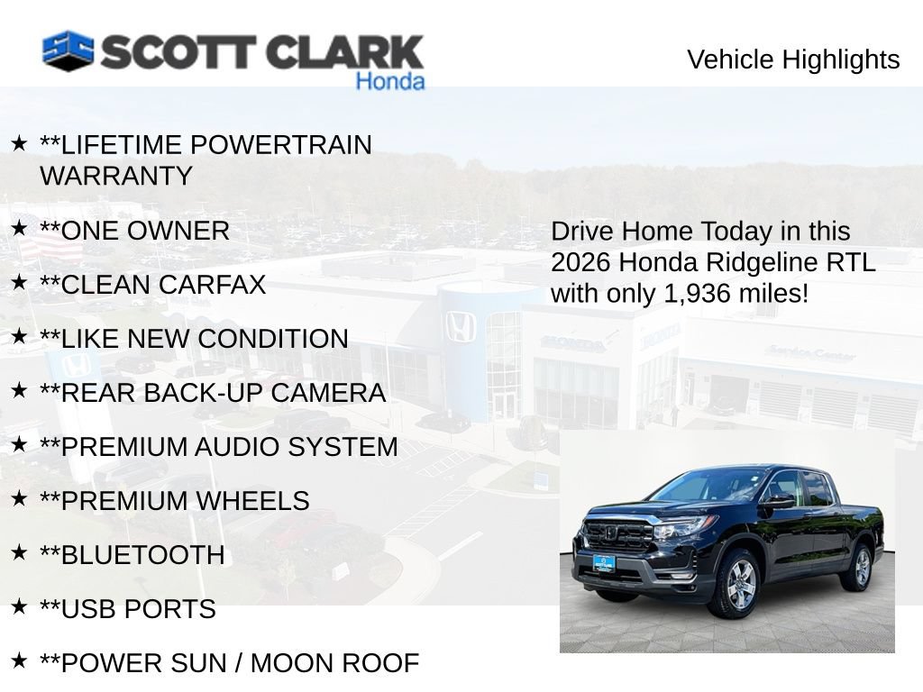 Used 2026 Honda Ridgeline RTL image 11