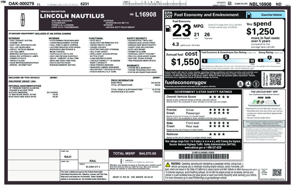 Used 2022 Lincoln Nautilus FWD image 18