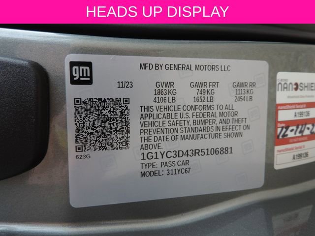 Used 2024 Chevrolet Corvette Stingray Premium Conv w/ Stealth Interior Trim Package image 18