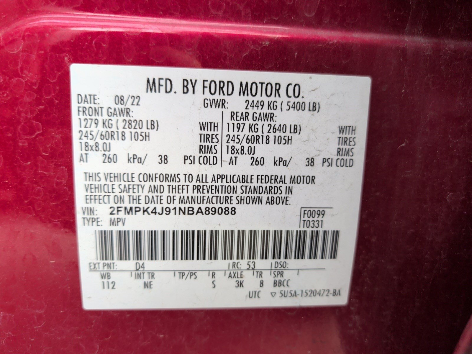 Used 2022 Ford Edge SEL w/ Sport Appearance Package AWD/4WD image 8