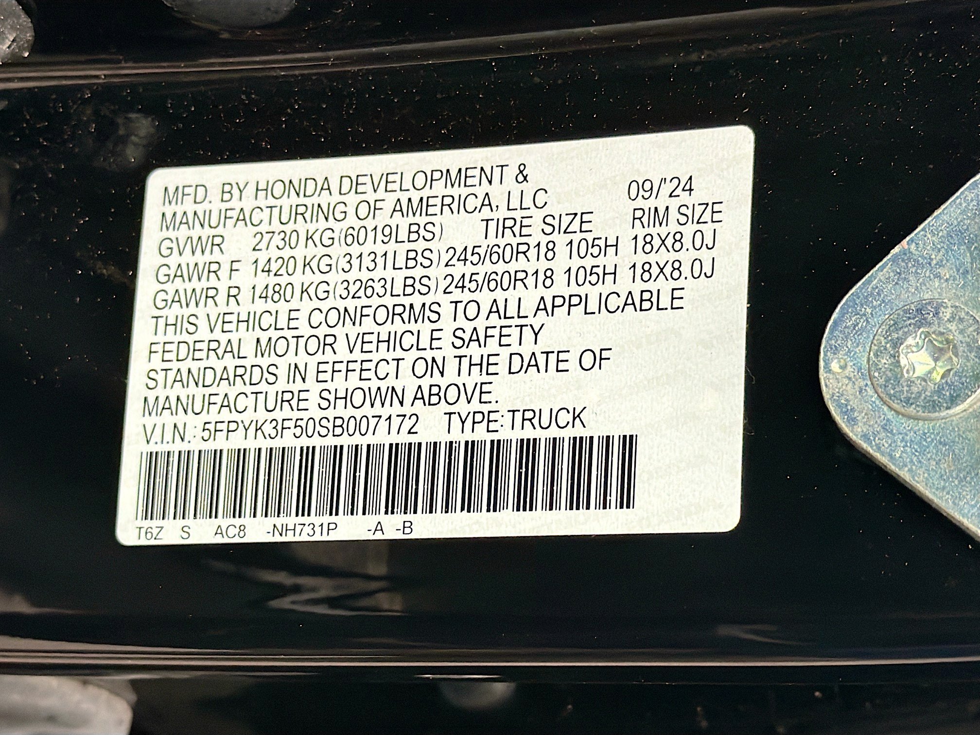 Used 2025 Honda Ridgeline RTL image 42