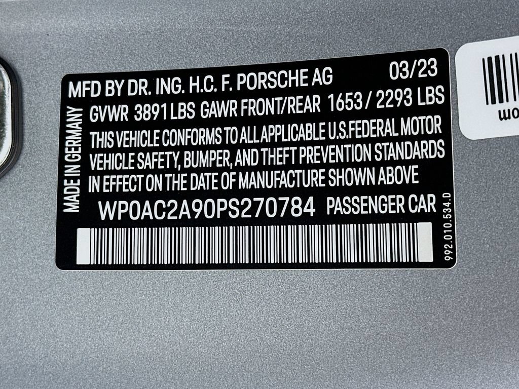 Certified 2023 Porsche 911 GT3 RWD image 29