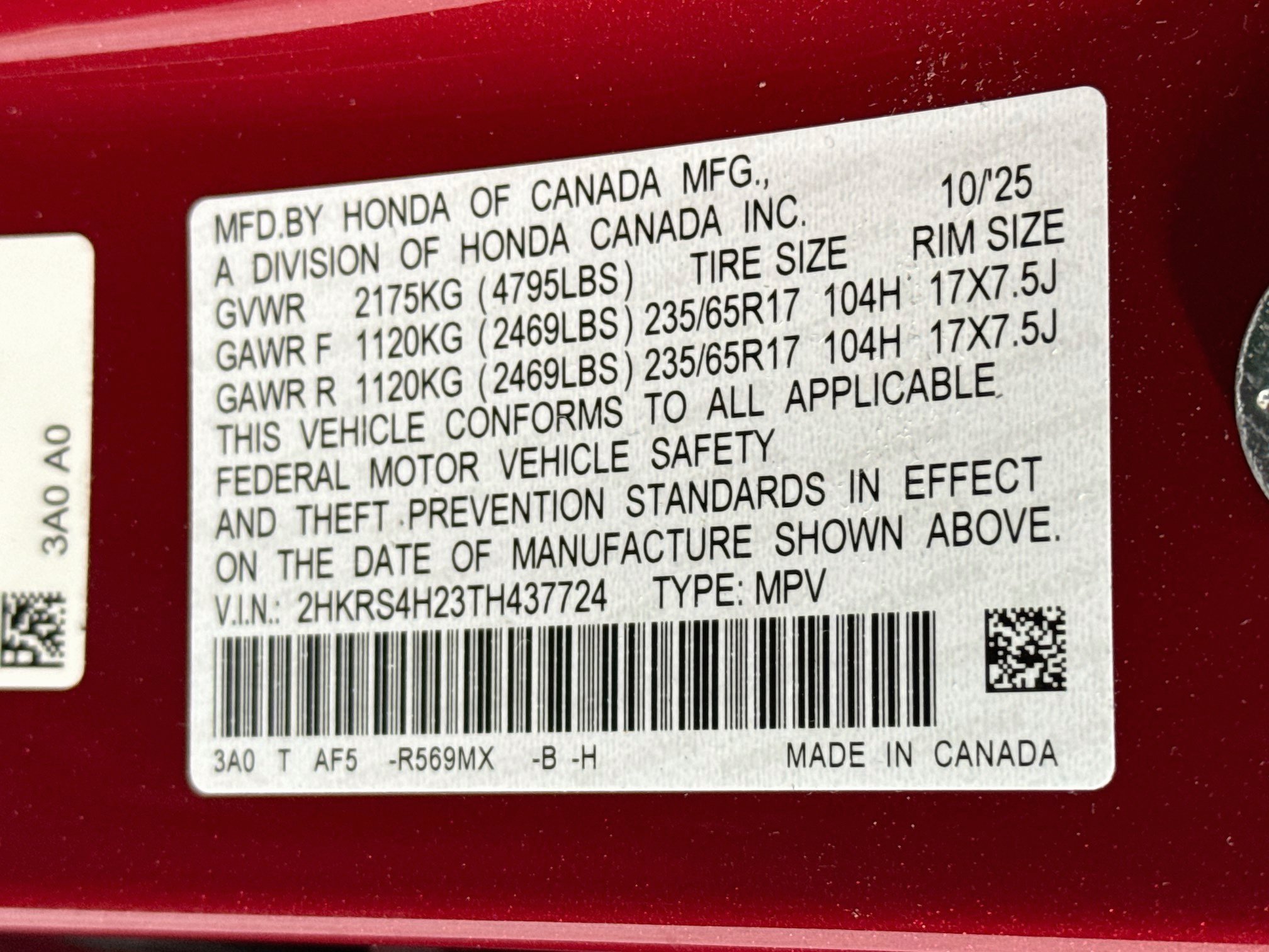 Certified 2026 Honda CR-V LX image 28