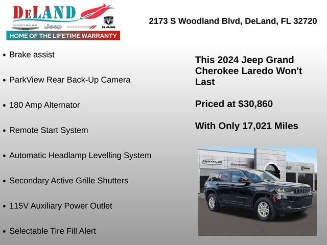 Used 2024 Jeep Grand Cherokee Laredo w/ Luxury Tech Group I image 25