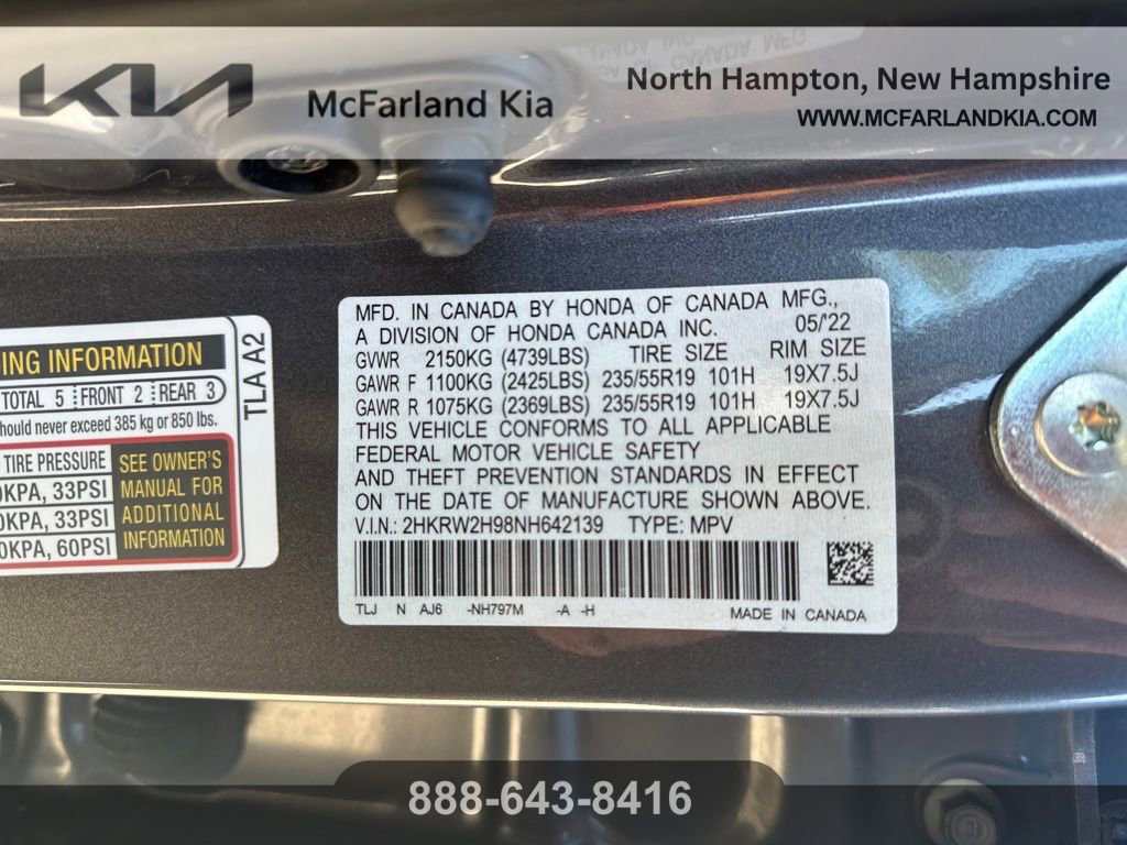 Used 2022 Honda CR-V Touring image 30