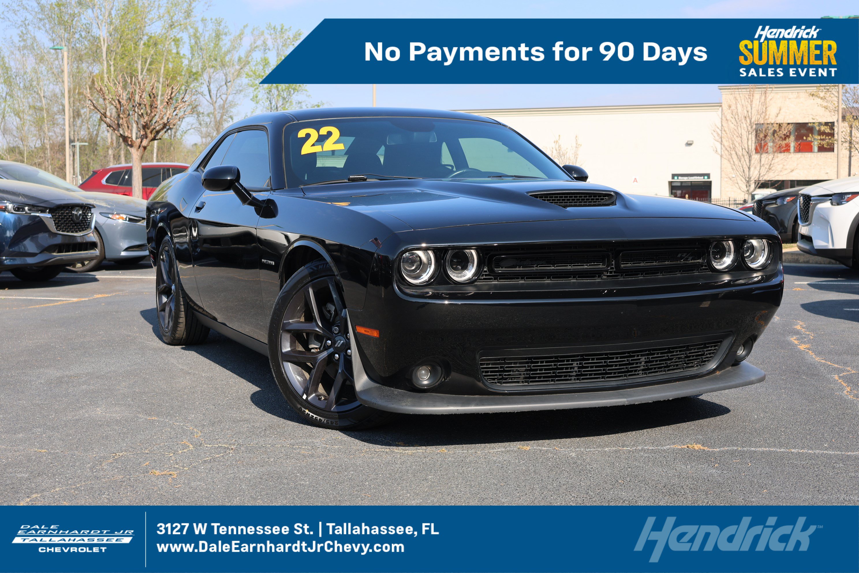 Used 2022 Dodge Challenger R/T w/ Blacktop Package RWD image 1