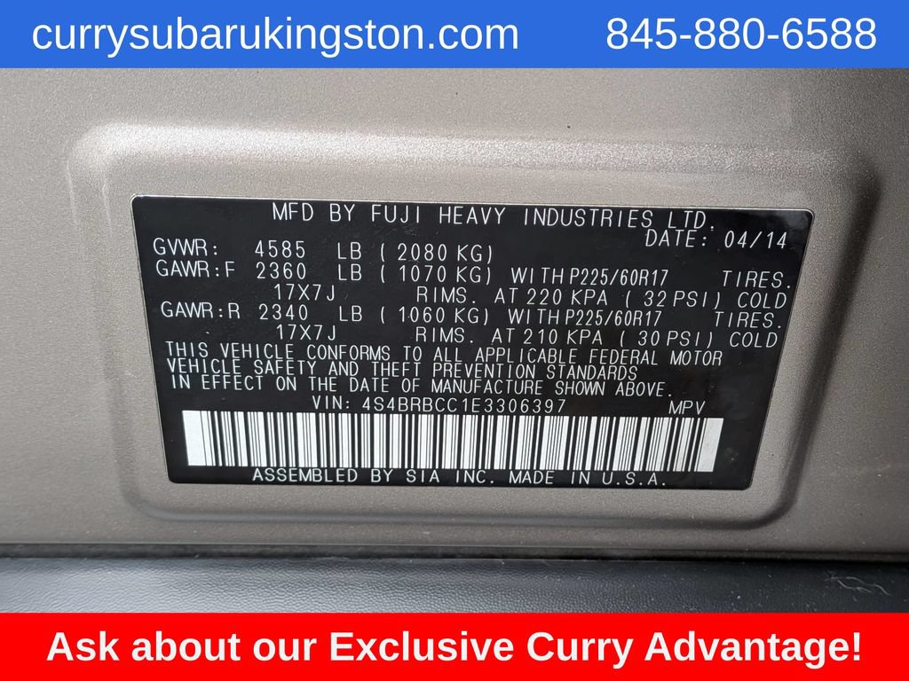 Used 2014 Subaru Outback 2.5i Premium AWD/4WD image 13
