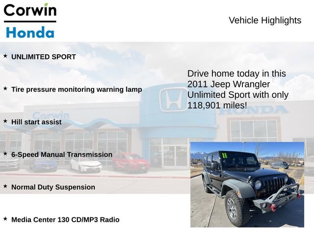 Used 2011 Jeep Wrangler Unlimited Sport image 6