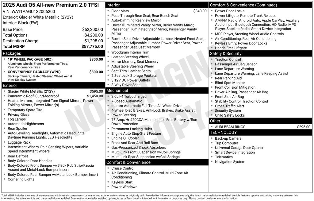 Certified 2025 Audi Q5 Premium w/ Convenience Package image 3