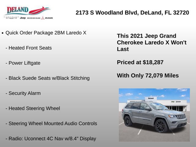 Used 2021 Jeep Grand Cherokee Laredo X RWD image 8