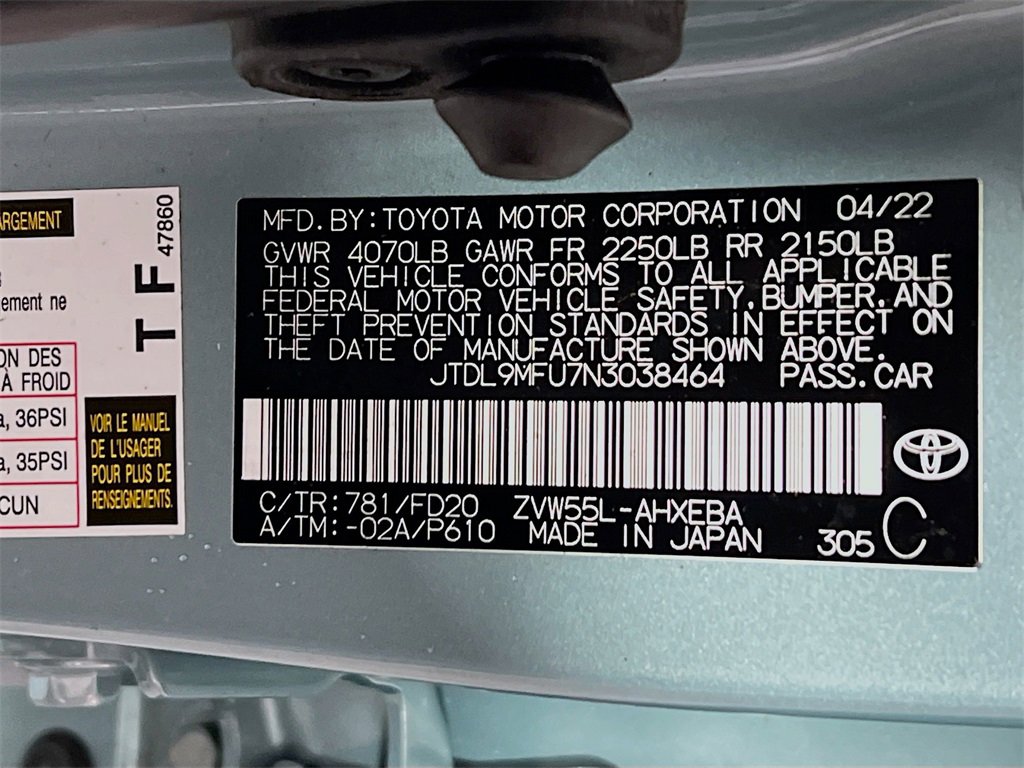 Certified 2022 Toyota Prius LE image 29