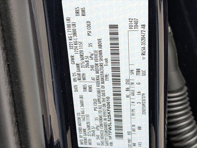 New 2025 Ford F150 Lariat w/ Equipment Group 501A Mid AWD/4WD image 21