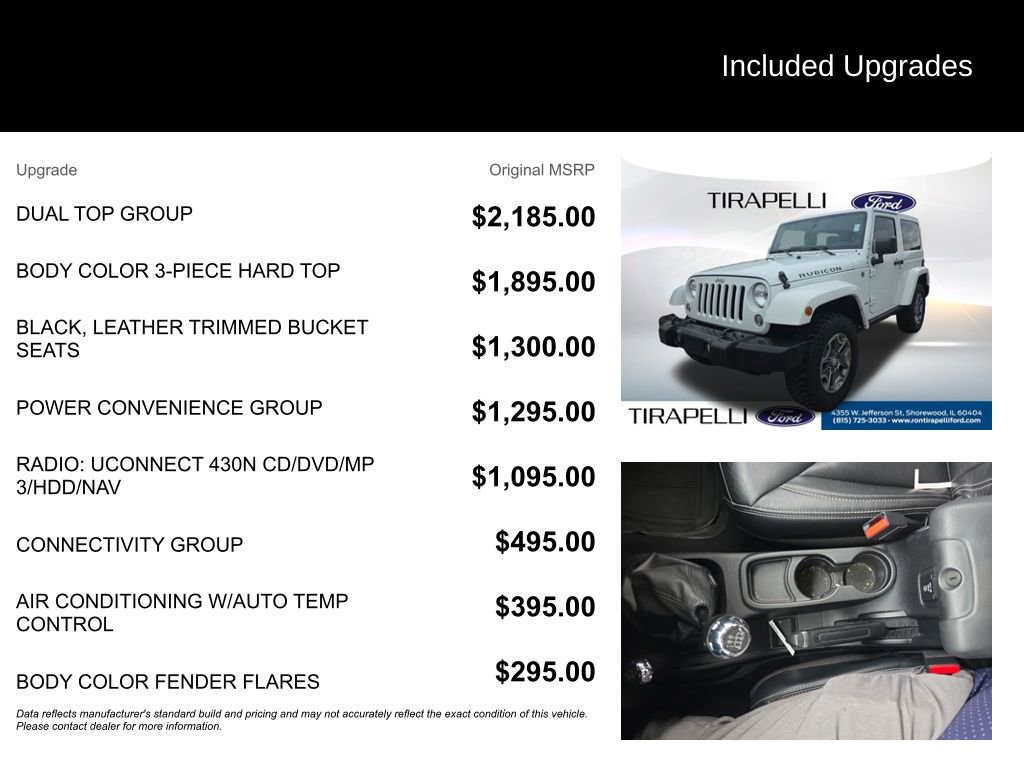 Used 2014 Jeep Wrangler Rubicon w/ Dual Top Group image 12