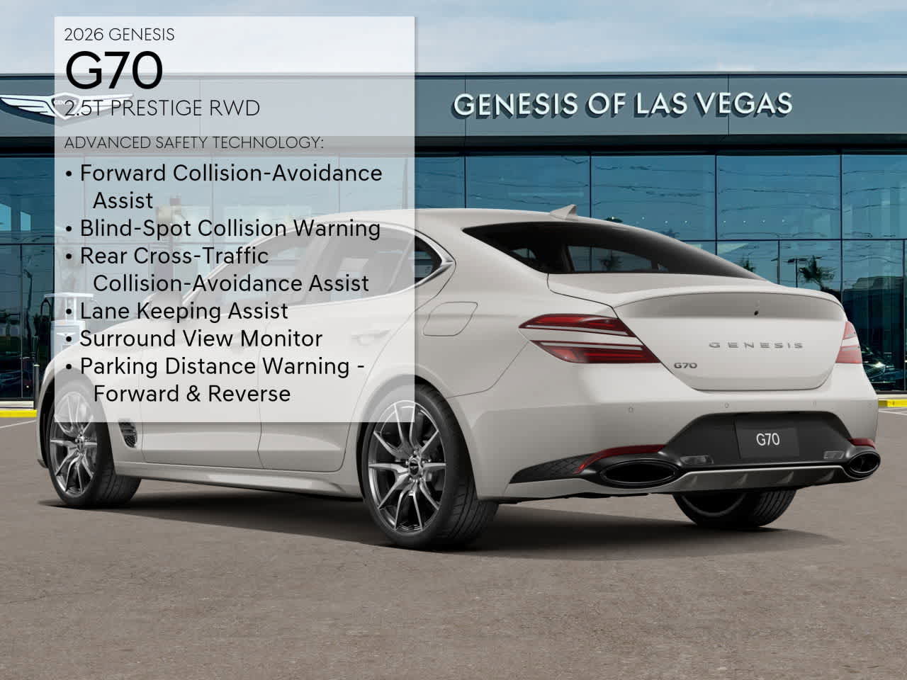 New 2026 Genesis G70 2.5T Prestige RWD image 7