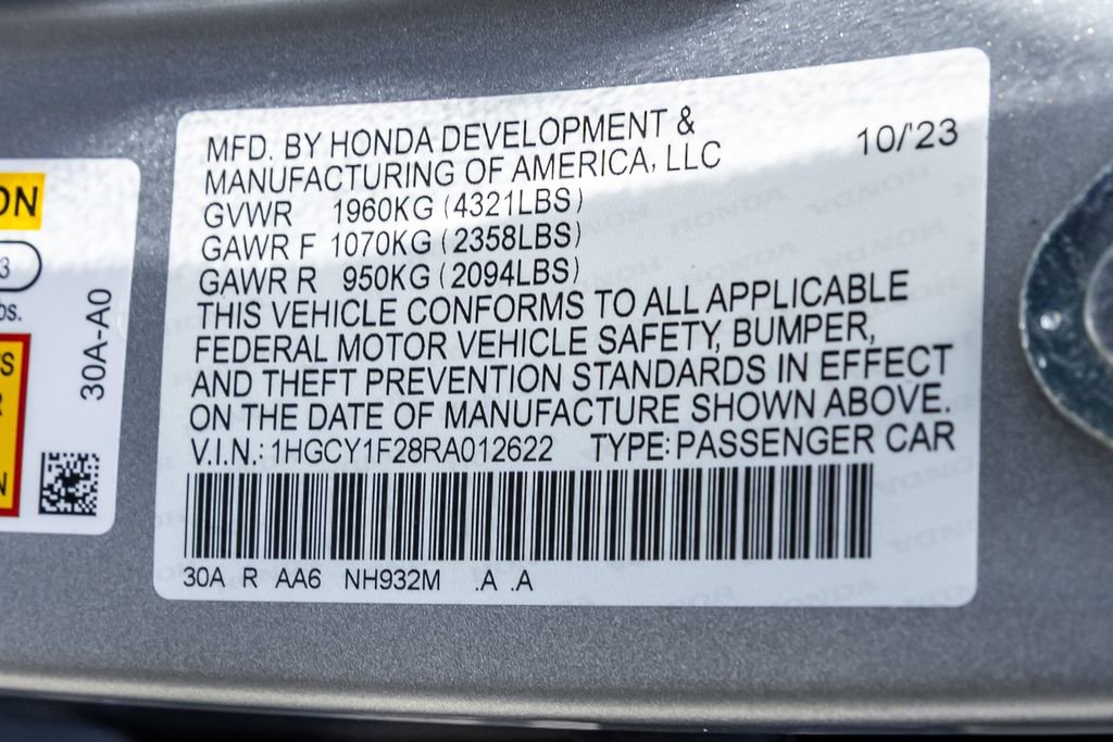 Certified 2024 Honda Accord LX image 31
