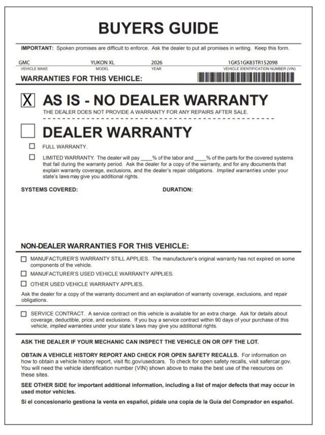 Used 2026 GMC Yukon XL Elevation w/ Elevation Premium Package image 31