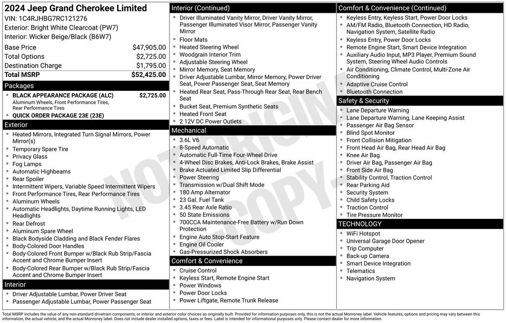 Used 2024 Jeep Grand Cherokee Limited w/ Black Appearance Package image 13