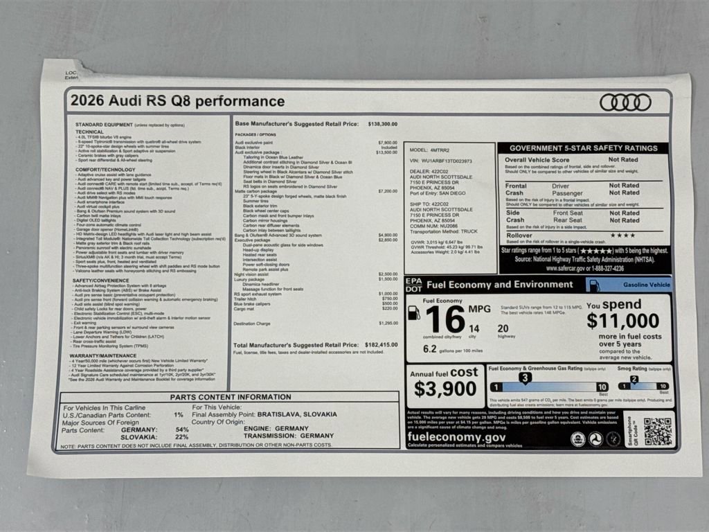 New 2026 Audi RS Q8 performance image 9