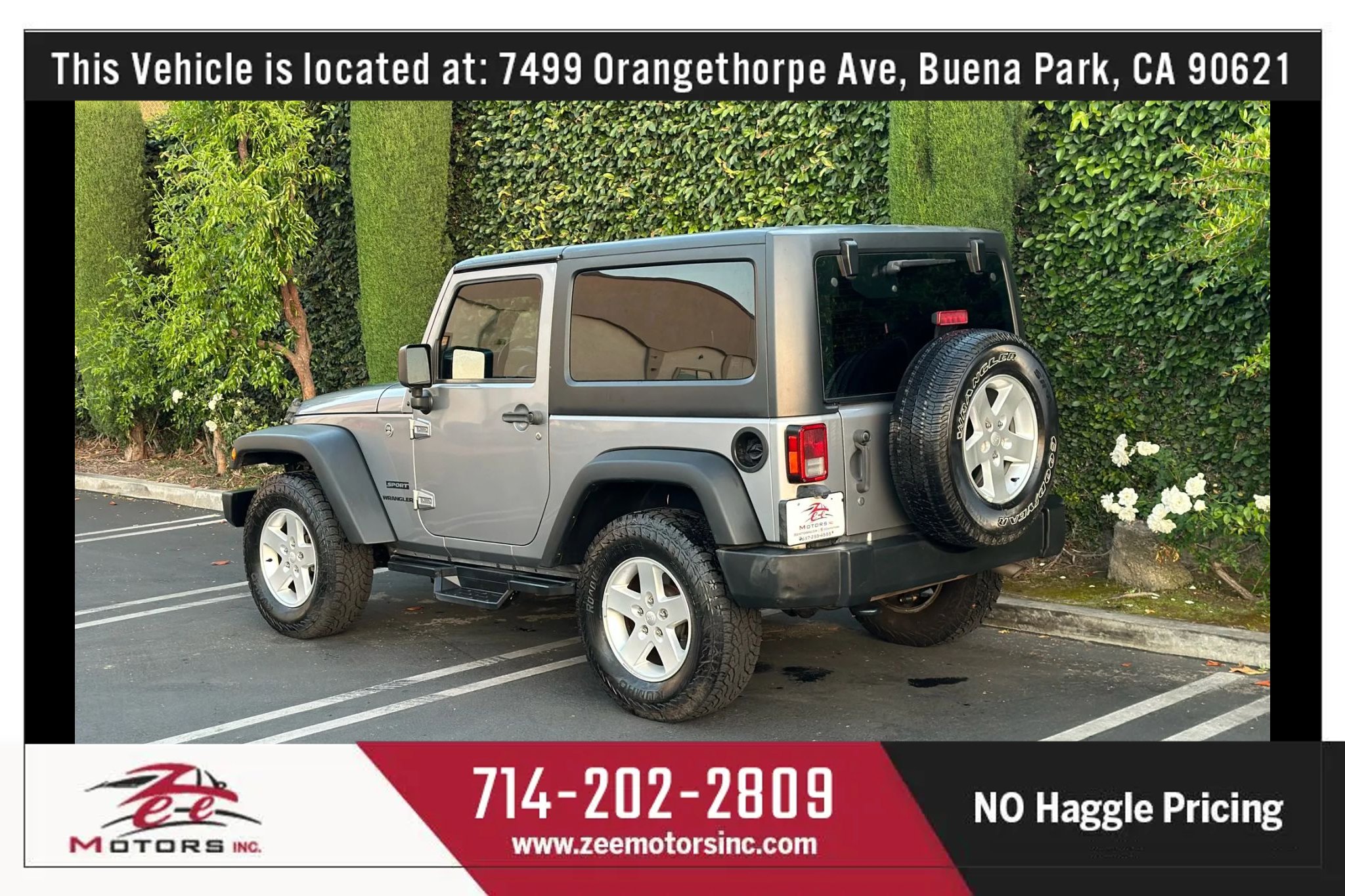 Used 2017 Jeep Wrangler Sport w/ Quick Order Package 24S image 8