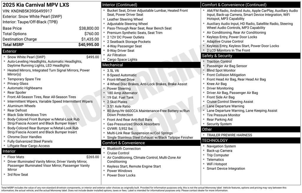 Used 2025 Kia Carnival image 25