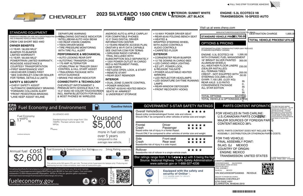 Used 2023 Chevrolet Silverado 1500 LT AWD/4WD image 13