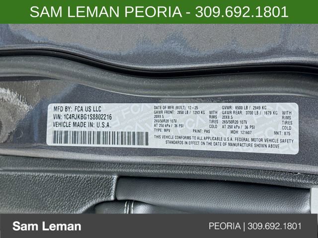 New 2025 Jeep Grand Cherokee L Limited w/ Black Appearance Package image 32