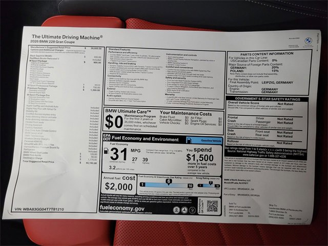 New 2026 BMW 228i w/ Premium Package image 14