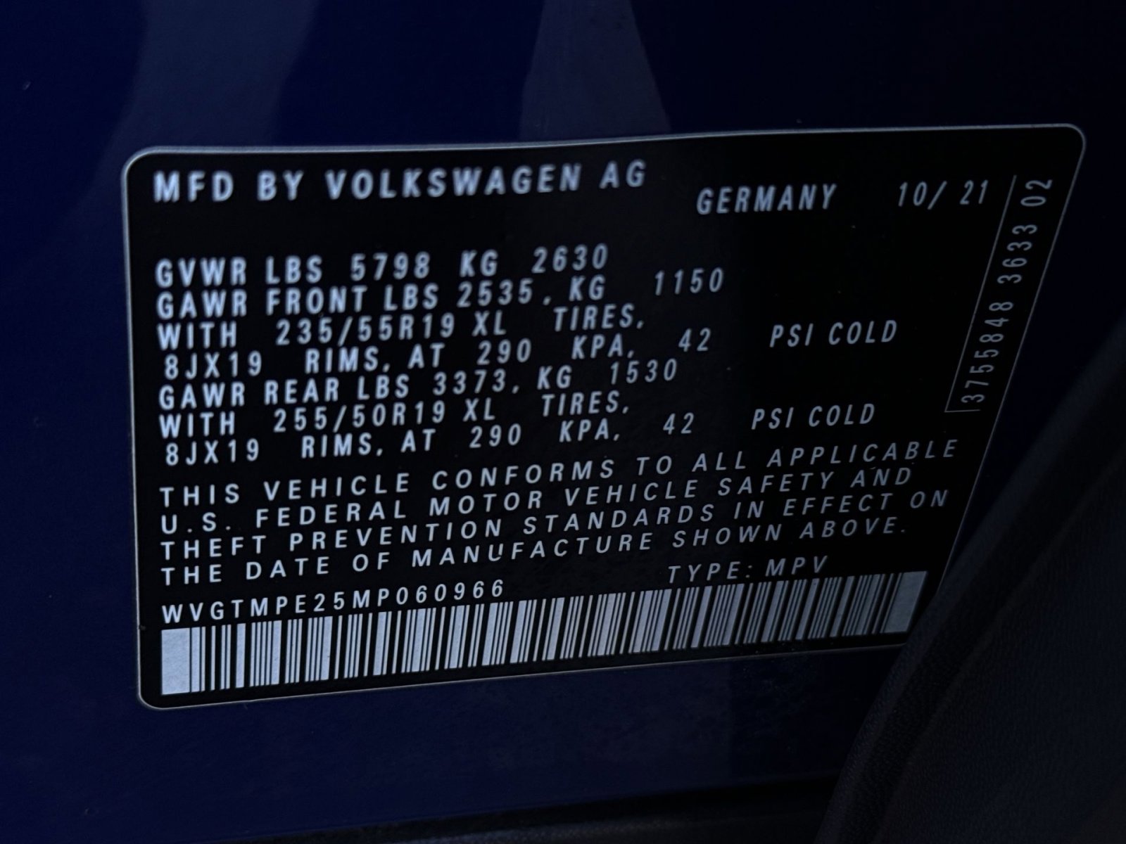 Used 2021 Volkswagen ID.4 Pro S w/ ID.4 Protection Package (IPT) image 28